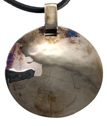 Sterling Silver Robert Lee Morris RLM Studio 'One World' Pendant Necklace - #JC-B