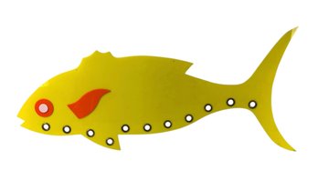 Whimsical Acrylic Fish Wall Sculpture - #SW-1