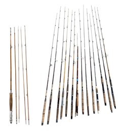 Fishing Rods: Vintage White Bear Bamboo Fly Rod, Garcia, Ward & More - #SR