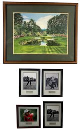 Adam Scott & Jack Nicklaus Framed Photographs & Augusta #16 Print By Nancy Rabron - #A11