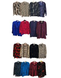 Collection Of Women's Tops: Chico's, Pamela Dennis, Bob Mackie Wearable Art & More - #S17-3