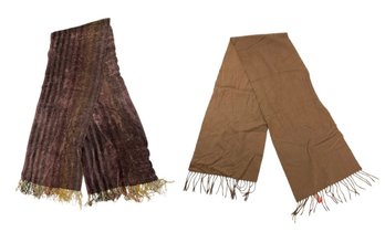 Piacenza Pure Cashmere Scarf & Barneys New York Rayon Scarf - #S15-3