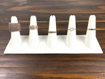 Collection Of Sterling Silver Rings (25.3 GRAMS) - #JC-B3