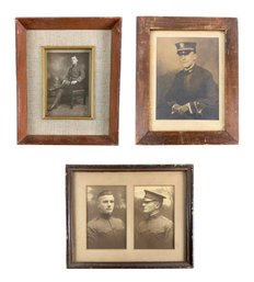 Collection Of WWI Naval / Military Officer Portrait Photographs - #C3