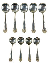 Gorham Sterling Silver Lancaster Rose Gumbo & Bouillon Spoons (1850-1899) - #S12-5