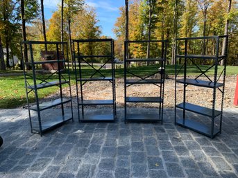 5-Tier Metal Storage Racks (Set Of 4) - #GR