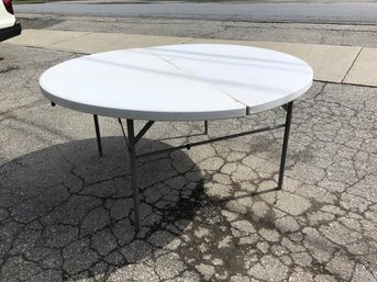 Portable Round Folding Table - #BR