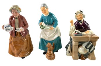 Royal Doulton Figurines: The Favourite, Schoolmarm & Teatime - #S4-3