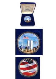 2001 World Trade Center Colorized Silver Eagle Coin - #4