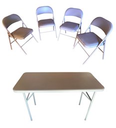 Cosco 5-Piece Folding Table & Cushioned Chair Set - #GRG