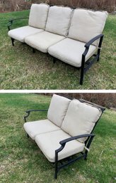 Thomasville Aluminum 2-Person & 3-Person Patio Glider Benches With Cushions - #BOB