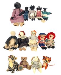 Dolls & Plush: Raggedy Ann & Andy, African American Folk Art Cloth Dolls, Boyd's Bear & More - #S2-4