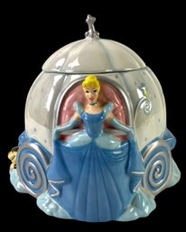 Disney Cinderella Fairy Godmother Pumpkin Coach Cookie Jar - #S4-3