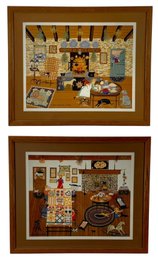 Rolling In Dough & Wednesday In Stitches Art Prints By Sandi Wickersham Resnick - #SW-10