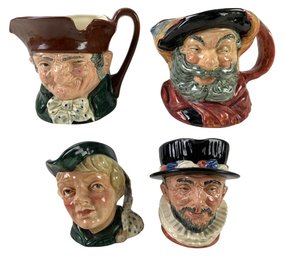 Royal Doulton Toby Jugs: Beefeater, Dick Whittington, Falstaff & Old Charley - #S14-2