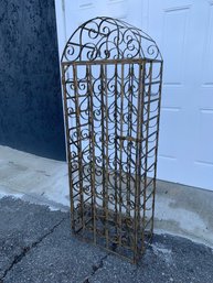 Arched Wrought Iron Garden Trellis 60-Bottle Wine Rack - #SC