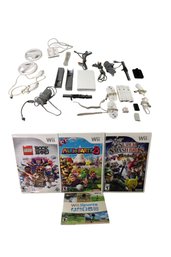 Nintendo Wii Console, Controllers, Games (Smash Bros., Lego Rock Band & More) - #S4-4