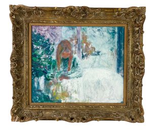 French Impressionist Oil On Canvas Painting, Signed Vernois - #RBW-W