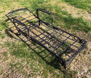 1920s Wrought Iron Chaise Lounge - #BOB