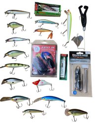 Freshwater Fishing Lures: Rapala Minnows, Savage Gear 3D Rad, Hart Justice Jig & More - #S11-6