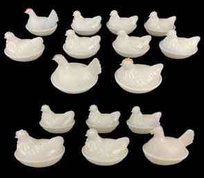 Vintage Hen On A Nest Covered Dishes (Set Of 16) - #S15-4