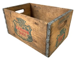 Vintage Canada Dry Wood Crate By Dunning Corp., Darien, CT - #S2-5