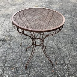 Wrought Iron Outdoor Bistro Table - #BOB