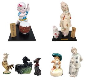 Vintage Figures: Japanese Hakata Dolls, Lladro, Schmid, Morton Pottery & More - #S17-3