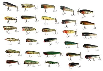 Vintage Folk Art Handcrafted Freshwater Fishing Lures, Signed - #S7-5