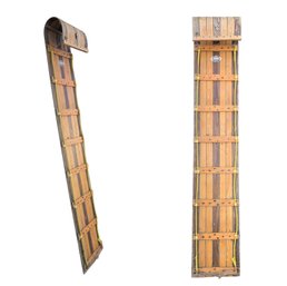 Vintage Adirondack Peters 8-Foot Wood Toboggan Sled - #BR
