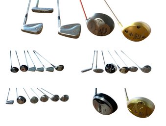 Collection Of Assorted Golf Clubs - #FF
