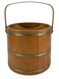 1950s Basketville Vermont Shaker Bucket Magazine Newspaper Holder - #S11-6