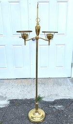 Vintage Brass Double Arm Floor Lamp (WORKS) - #FF
