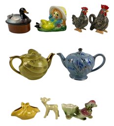 Sadler Bluebell & Hall Canary Yellow Teapots, Succulent Planters, Coin Bank & More - #S18-3
