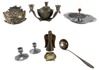 Godinger Candelabra, Gorham Coin Bank, Copper & Brass Candle Holder & More - #S10-1