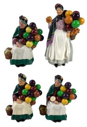 Collection Of Royal Doulton Figurines, 'The Old Balloon Seller' & 'Biddy Pennyfarthing' - #S3-3