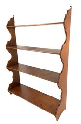 Vintage Wooden Hanging Wall Shelf - #BR
