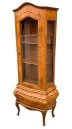 Vintage Bombe Vitrine Display Cabinet - #SC