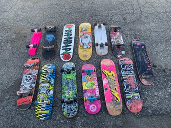 Collection Of Skateboards: Tony Hawk, Lewis Marnell & More - #BR