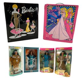 1960s-70s Barbie Fashion Trunks, American Stories Series & Dolls Of The World Barbie Dolls (NEW) - #S19-4