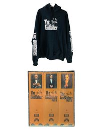 The Godfather Complete VHS Set & The Godfather Hoodie (Size Medium) - #S6-2