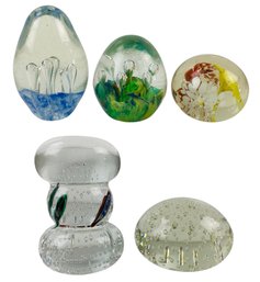 Collection Of Blown Glass Paperweights - #S1-4