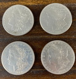 Morgan Silver Dollar Coins (1878-S, 1889-O, 1921-S, 1921-S) - #JC-B