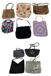 Collection Of Handbags: Vera Bradley, Vintage Sasha, Beaded, Embroidered - #S5-F