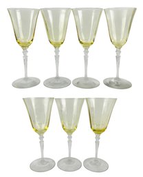 Topaz By Fostoria Water Goblets (Set Of 7) - #S2-3