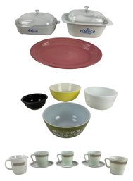 Vintage Pyrex Mixing Bowls, Browning Dishes By Corning, Fiesta Ware, & More - #S18-2