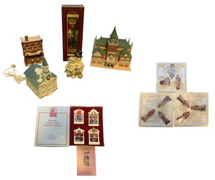 Grandeur Noel Santa, Lighted Christmas Village Houses, Lenox Snowman & Ornaments - #S24-2