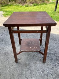 Arts & Crafts Mission Oak Accent Table - #BR