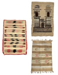 Collection Of Peruvian & Navajo Woven Area Rugs - #S13-1