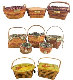 Collection Of Longaberger Christmas Baskets - #S3-4